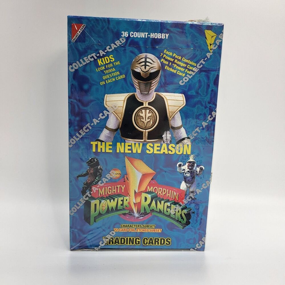 1994 New Season Mighty Morphin Power Rangers Box Sealed Collect-A-Card